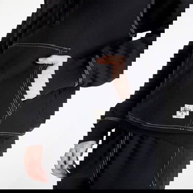Sweatshirt Stüssy Contrast Stitch Label Hoodie Sort | 118459 black22, 2