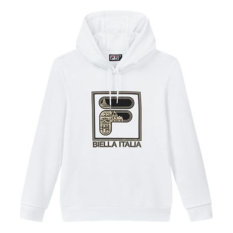 Sweatshirt FILA Drawstring Logo Hoodie Hvid | F11M018206F-WT