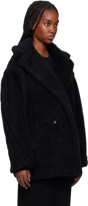 Frakker Max Mara Max Mara Fuxia Teddy Jacket Sort | 2511081041600, 1