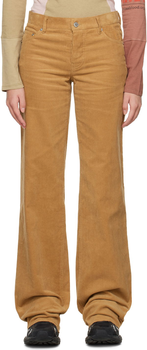 Bukser We11done We11done Wide Corduroy Trousers Brun | WD-PT3-22-287-W-CM