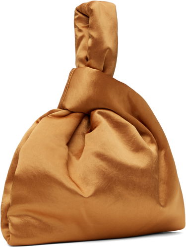 Håndtaske Nanushka Nanushka Jen Knotted Satin Pouch Brun | NW25RSBG02419, 2