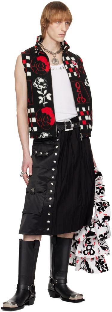 Vest Chopova Lowena Print Fleece Vest Sort | 4042M, 3