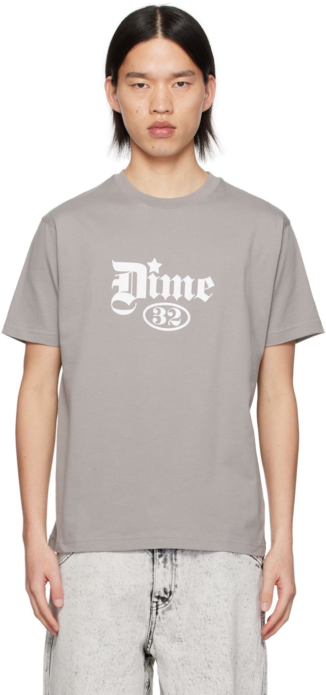 T-shirt Dime Gray Exe T-Shirt Grå | DIMESP2426CHR, 0