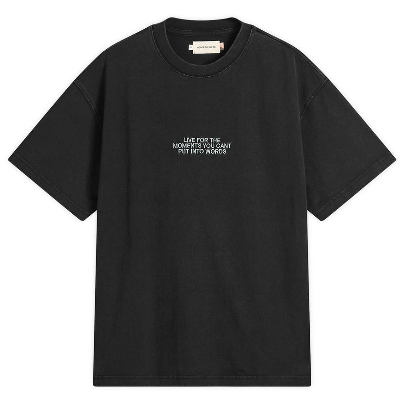 T-shirt Honor The Gift Live For The Moments T-Shirt, Size Large Sort | HTG250242-BLK