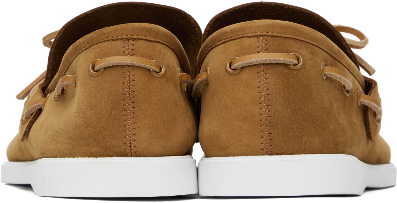 Tøj Marni Marni Nubuck Boat Shoes Brun | MOMS005902 P7325 00M37, 1