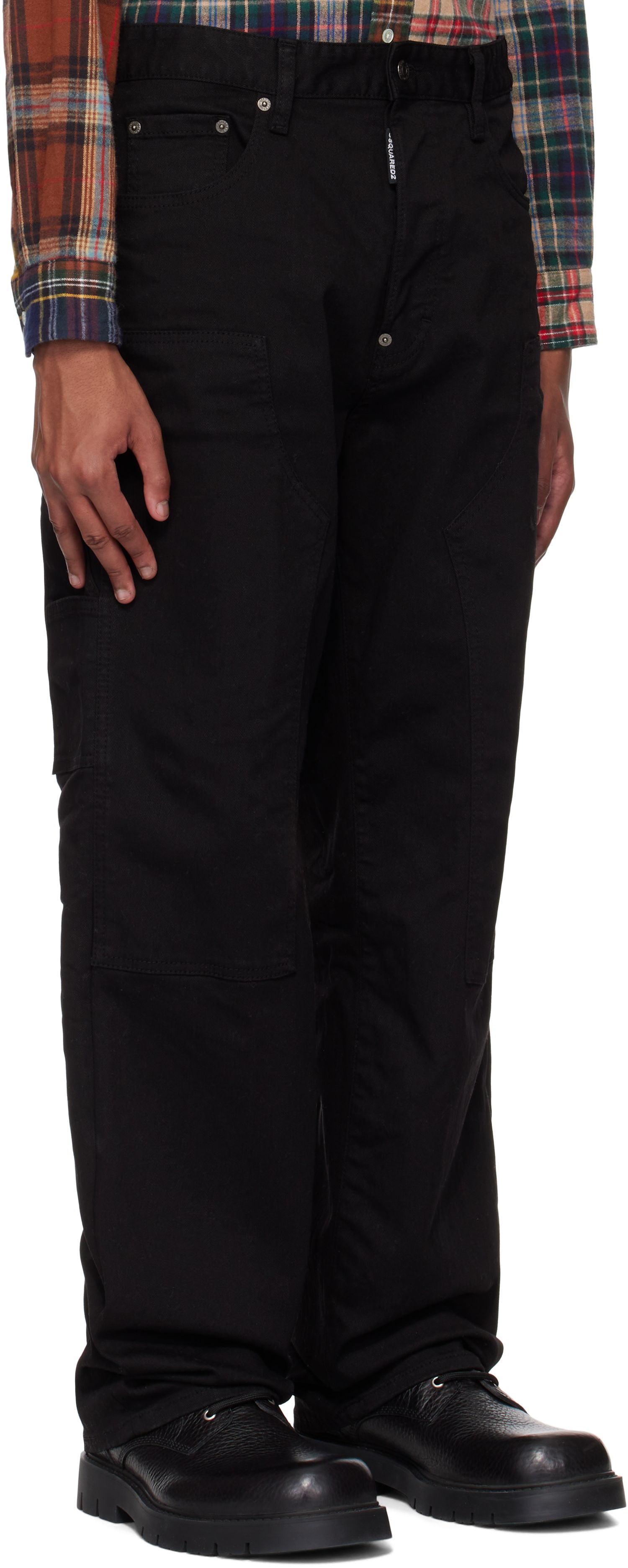 Jeans DSQUARED2 Dsquared2 'Black Bull' Loose Carpenter Jeans Sort | S74LB1673_S39781, 1