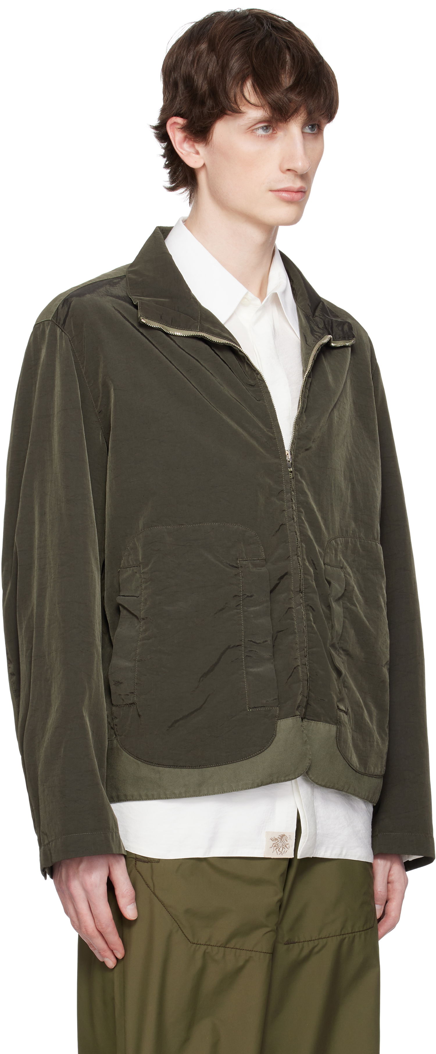 Vindjakke Ranra RANRA Wanderer Canvas Nylon Jacket Grøn | AMSS25OW02563, 1