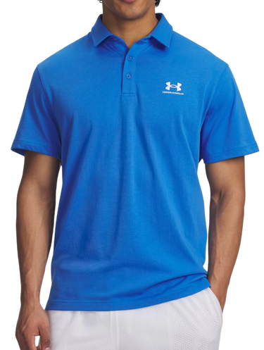 Polo skjorte Under Armour Textured Short-Sleeve Icon Polo Blå | 1386608-402, 0