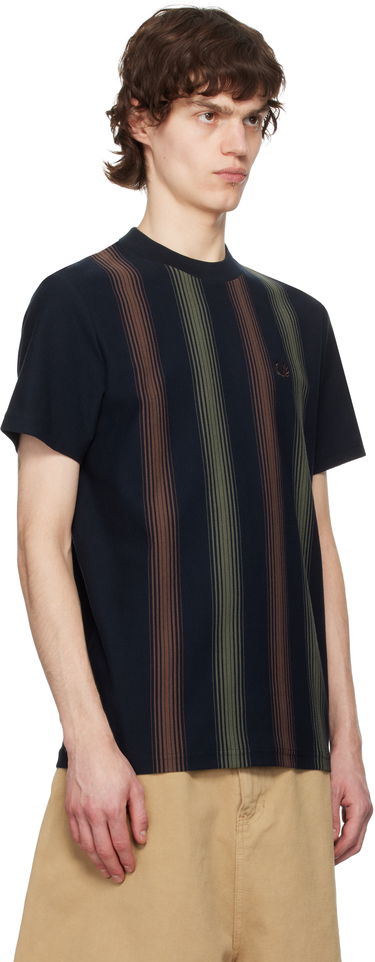 T-shirt Fred Perry Fred Perry Striped T-Shirt Mørkeblå | M8653, 1