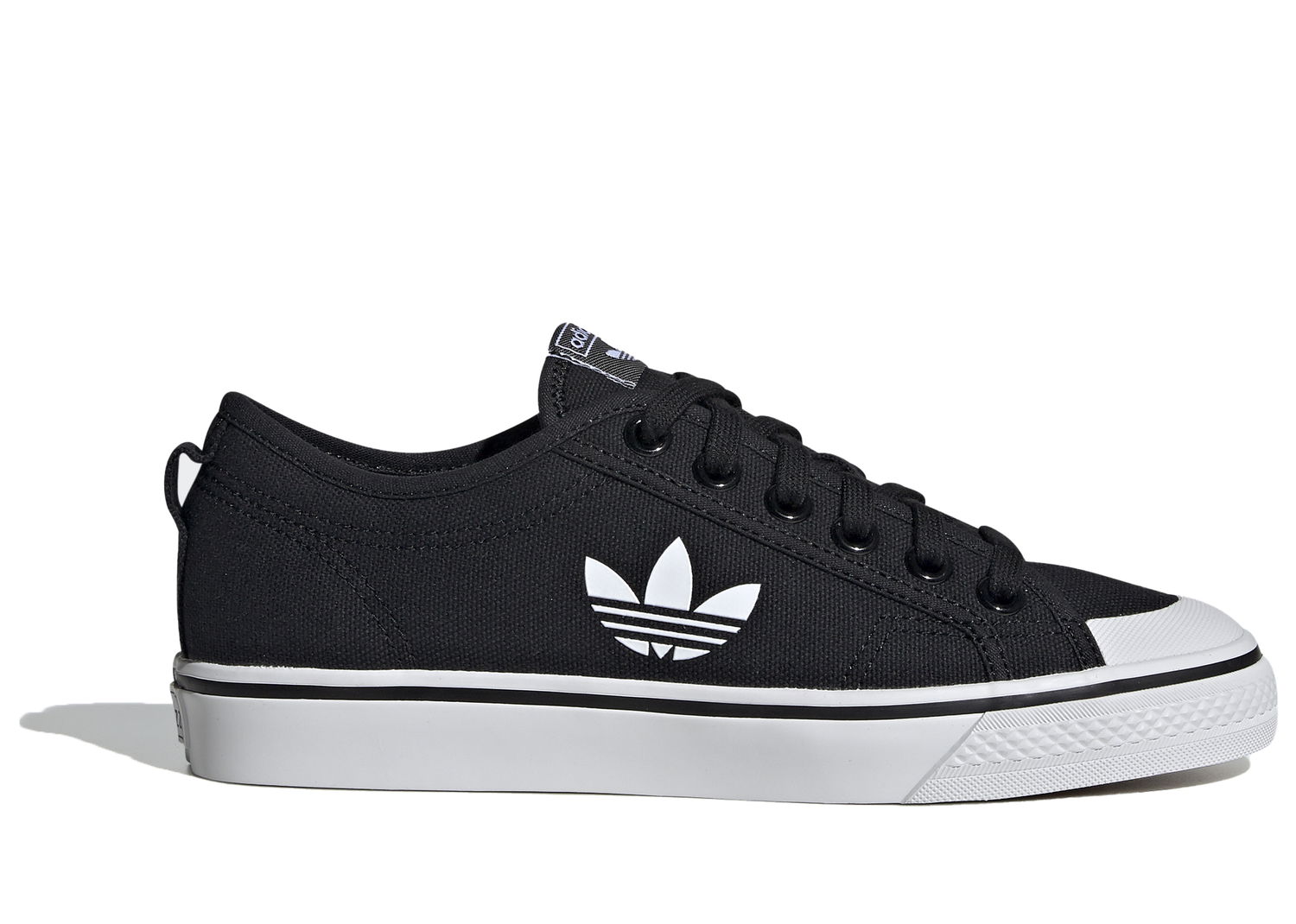 Sneakers og sko adidas Originals Nizza Trefoil Core Black Crystal White W Sort | EF1878, 0