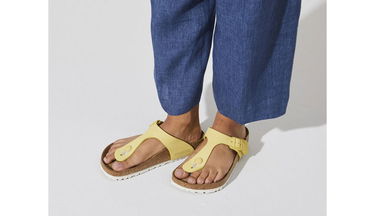 Sneakers og sko Birkenstock Gizeh BS Popcorn W Gul | 1021377, 3