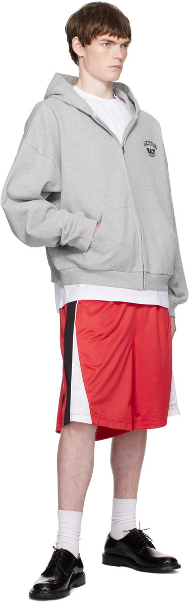 Sweatshirt We11done We11done College Zip-Up Hoodie Grå | WD-TJ2-25-846-U-MG, 3
