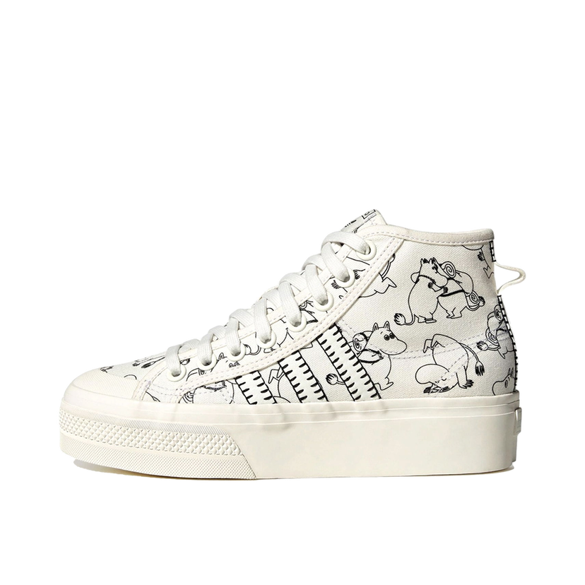 Sneakers og sko adidas Originals Nizza Platform Mid Moomin W Hvid | ID4205