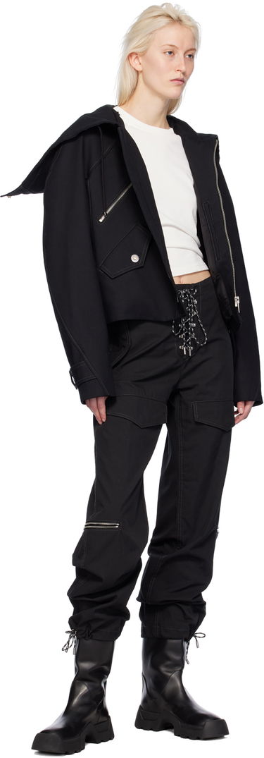Cargo bukser Dion Lee Lace-Up Hiking Trousers Sort | C2178PS24, 3