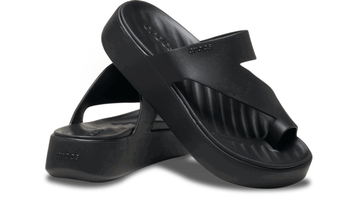 Sneakers og sko Crocs Platform Toe Loop Sandals Sort | 210834-001, 1