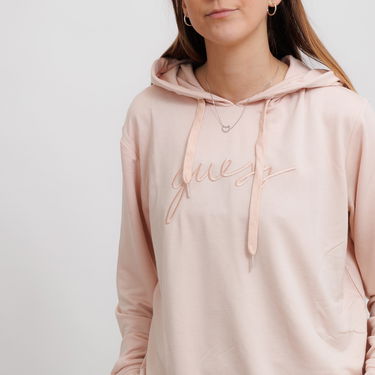 Sweatshirt GUESS Guess Lucia Hoodie Lyserød | O5GQ00KCQP2-G6I6, 2