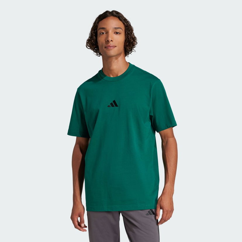 T-shirt adidas Performance Essentials Small Logo Jersey T-Shirt Grøn | JF1096