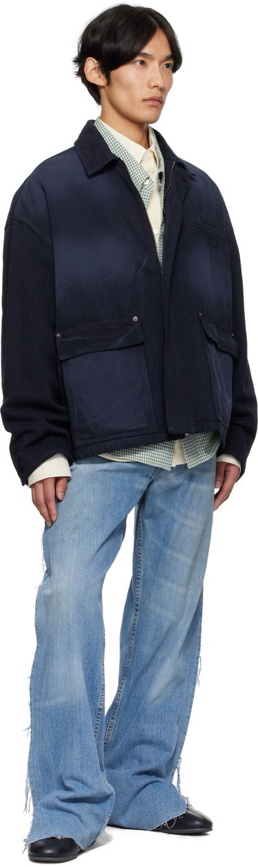 Jakke We11done We11done Classic Workwear Jacket Mørkeblå | WD-DJ2-25-316-M-BL, 3