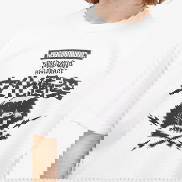 T-shirt Neighborhood Men's Rebel Dread Hardware T-Shirt Size Small Hvid | 242PCDRN-ST03S-WHT, 5