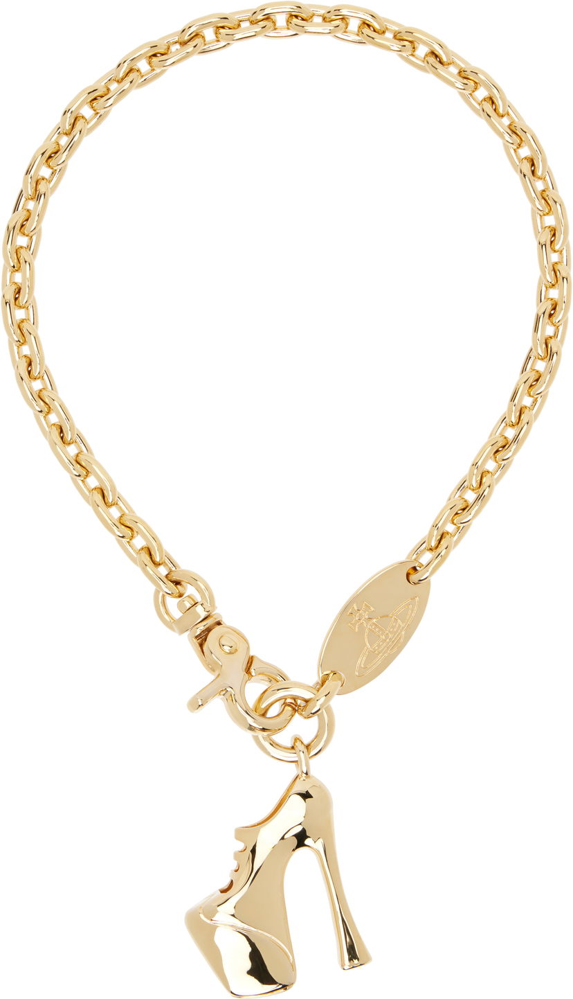 Halskæde Vivienne Westwood Vivienne Westwood Gold-Tone Alienor Shoe Charm Necklace Metalisk | 6301013O-02R001-