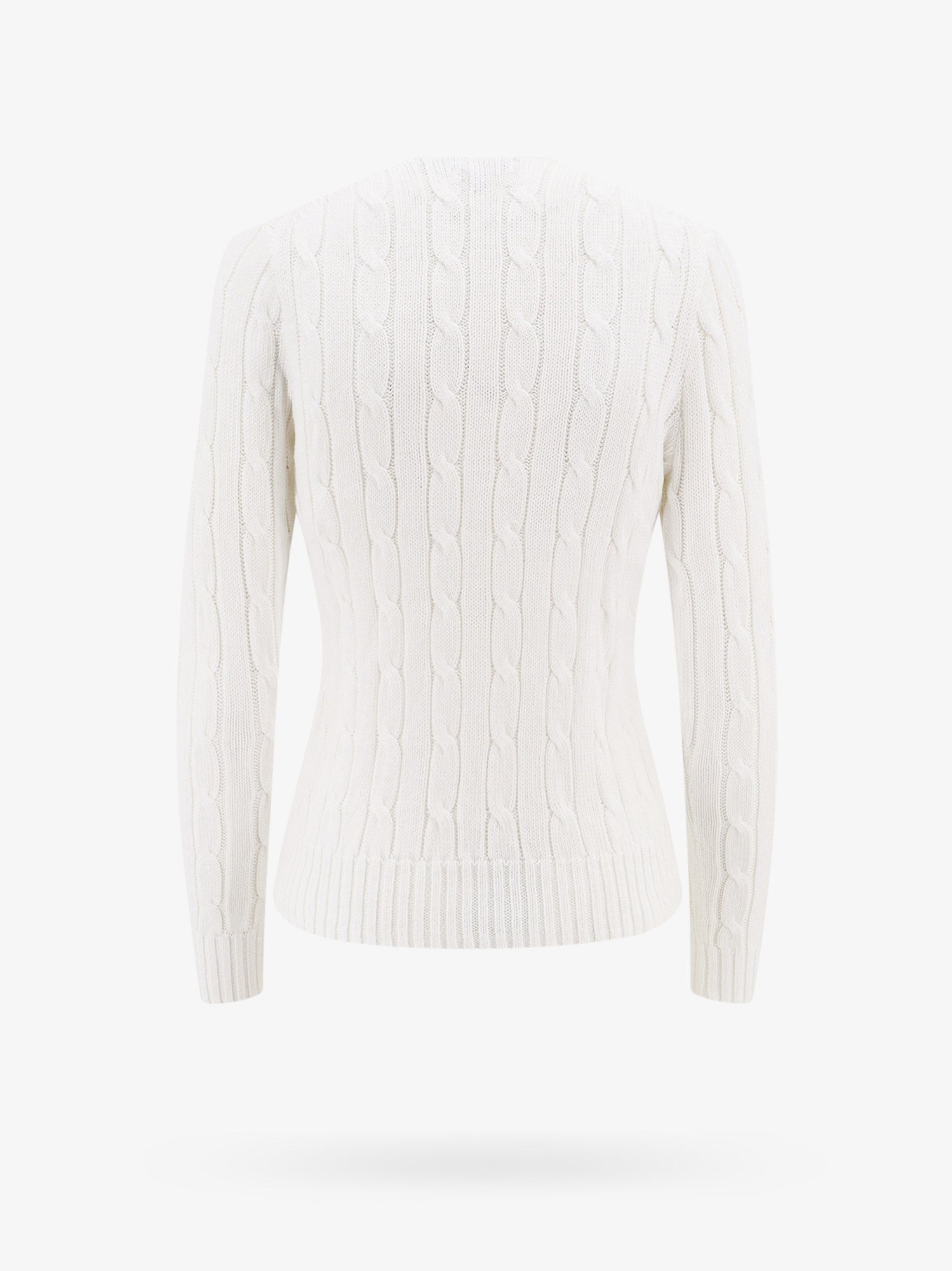 Sweater Polo by Ralph Lauren White Cable Knit V-Neck Sweater Hvid | 211891641001, 1