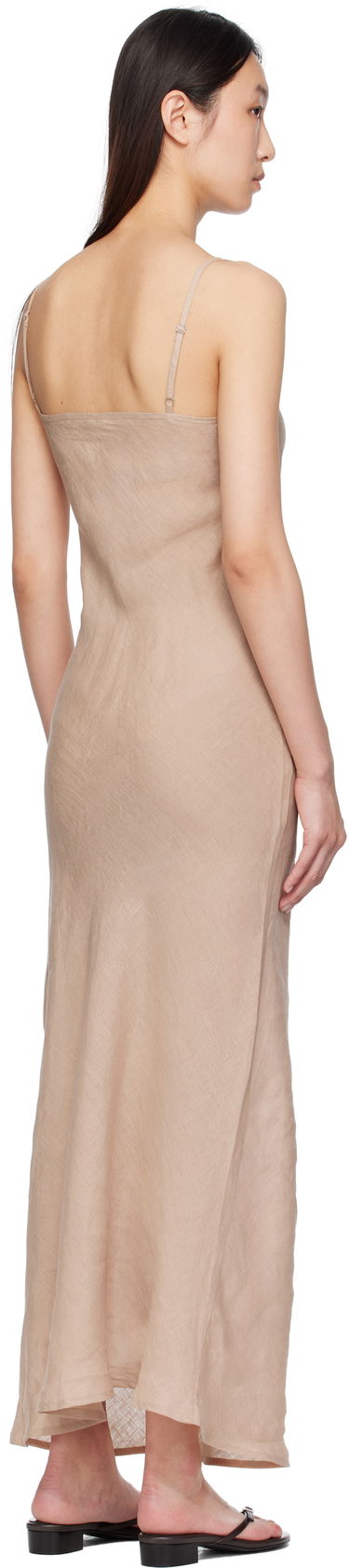 Kjole Baserange Baserange Dydine Maxi Slip Dress Beige | DRDY-LI-SU25, 2