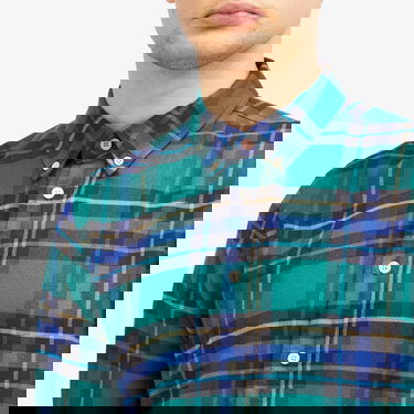 Skjorte Paul Smith Paul Smith Checked Long Sleeve Shirt, Size Large Grøn | M2R-450Y-N22202-33, 5