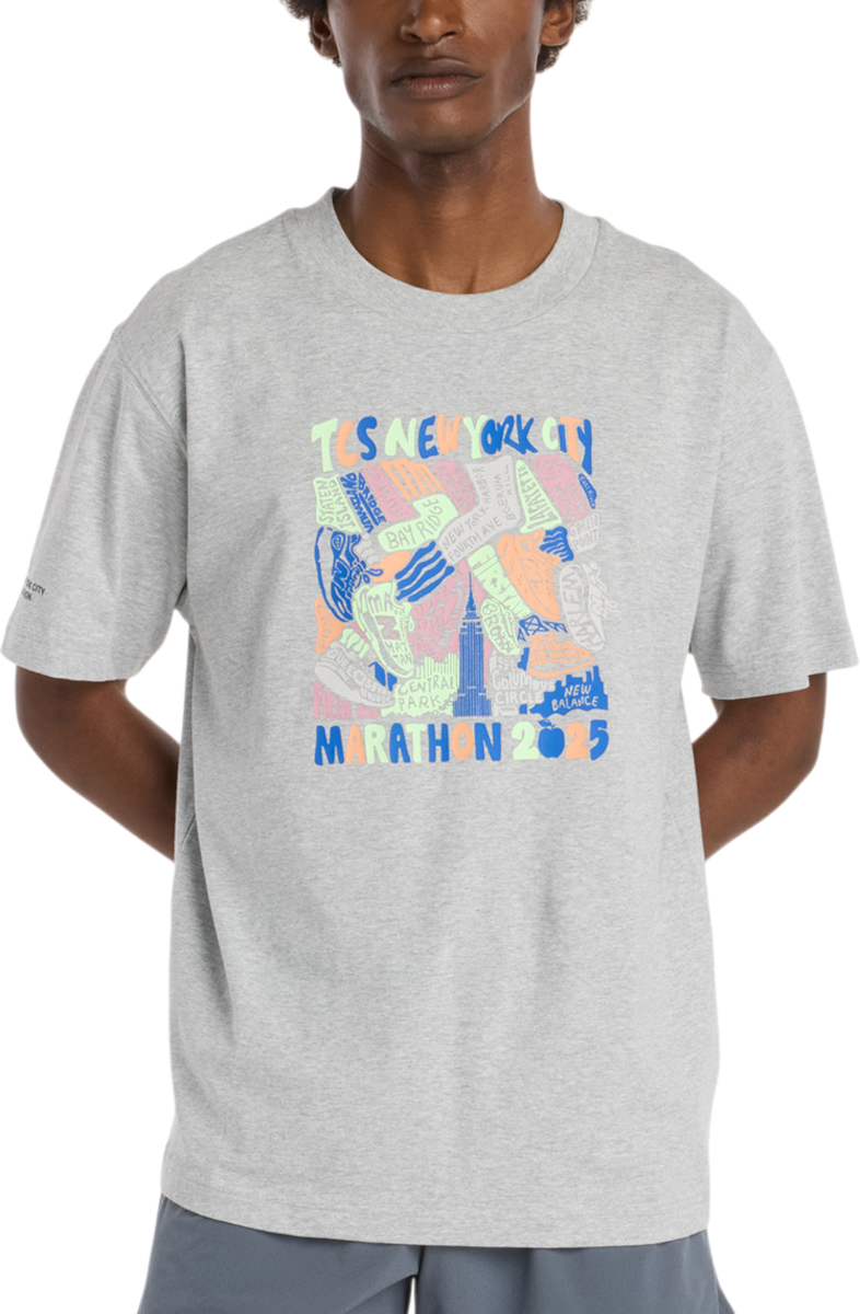 T-shirt New Balance NYC Marathon Graphic T-Shirt Grå | mt53529m-ag