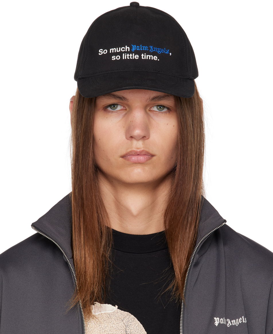 Kasket Palm Angels Hippie Cap Sort | PMLB094F23FAB0031045, 0