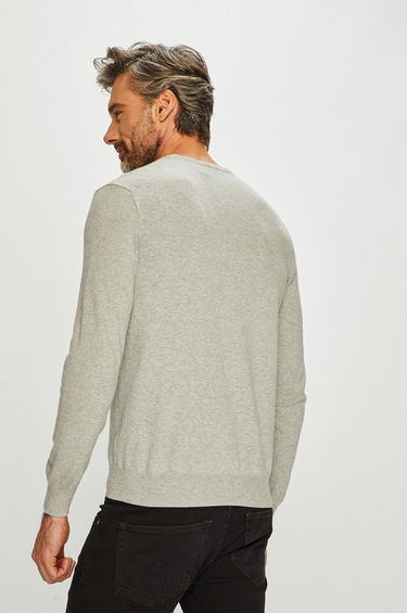 Sweater Polo by Ralph Lauren Slim Fit Cotton Sweater Grå | 710684957003, 3