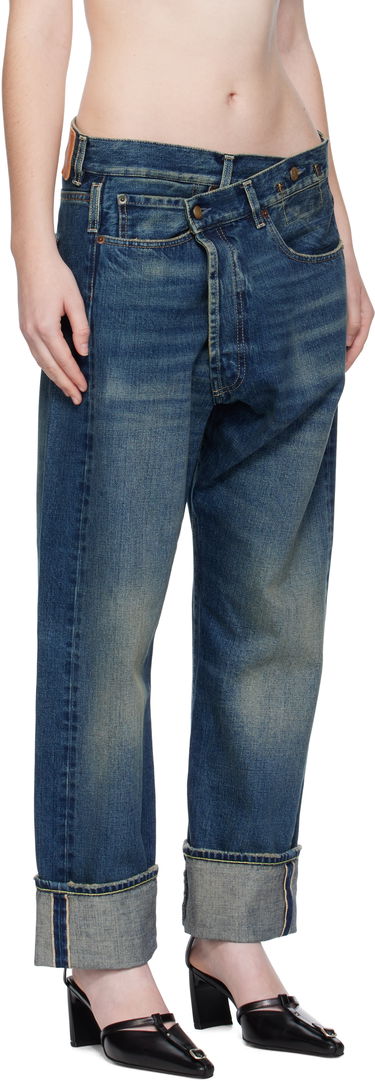 Jeans R13 R13 Cuffed Crossover Jeans Blå | R13WD193-D341A, 1