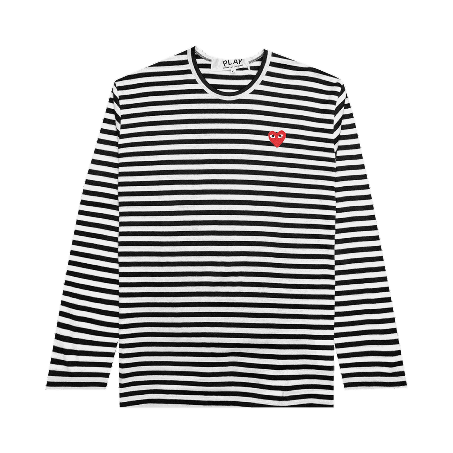 T-shirt Comme des Garçons PLAY Striped T-Shirt Hvid | AZ T164 051 1, 0