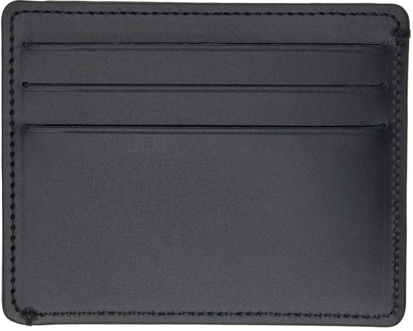Tegnebog Maison Margiela Black Stitches Card Holder Sort | SA2VX0003 P4745