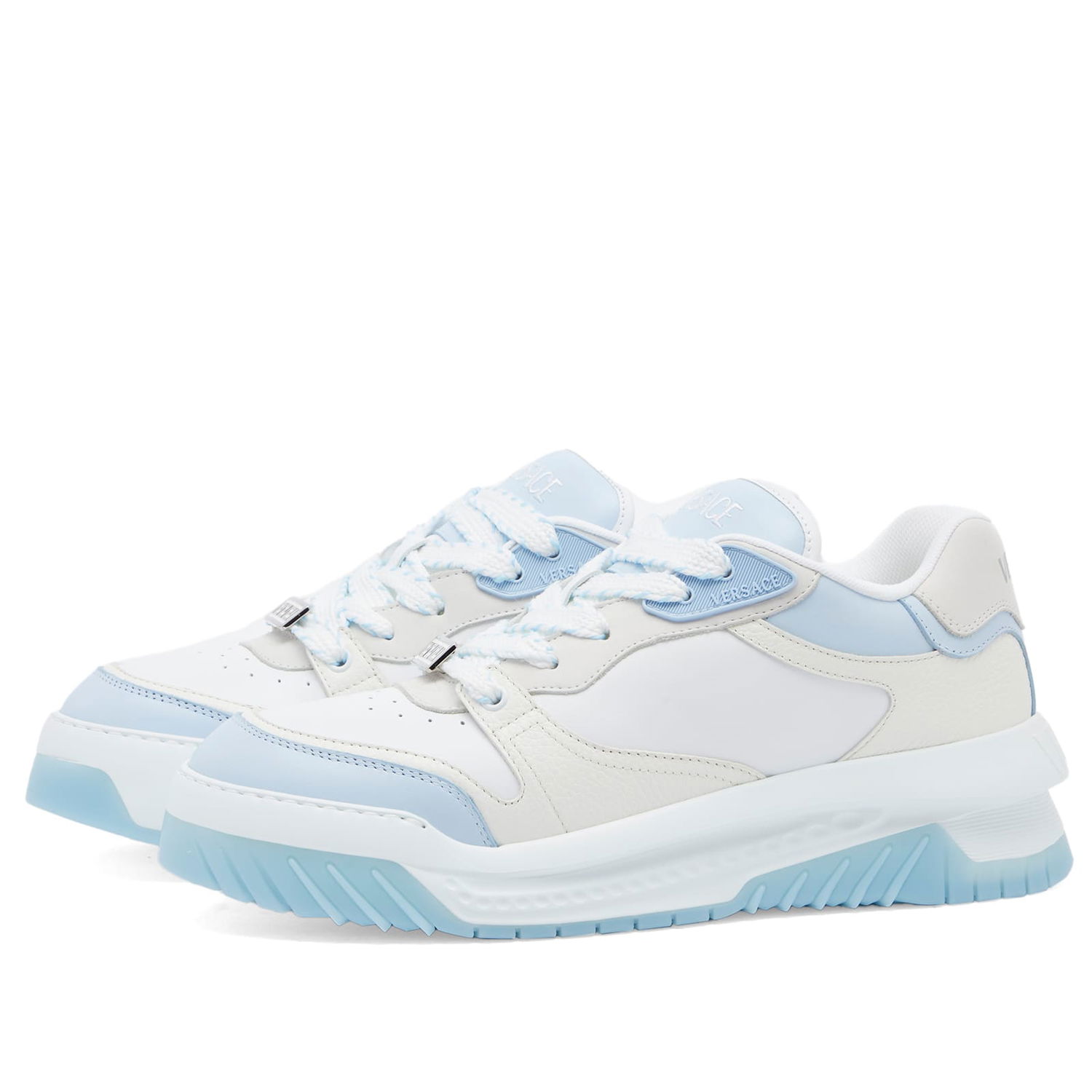 Sneakers og sko Versace Blue Hydrangea White Palladium Hvid | 1015437-1A10925-5UA8P, 0