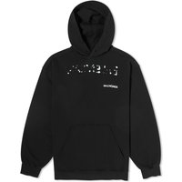 Sweatshirt Balenciaga Bleed Logo Popover Hoodie Sort | 600583-TOVO6-1070, 1