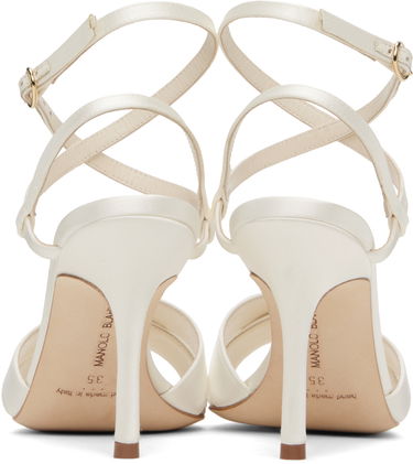 Tilbehør Manolo Blahnik Manolo Blahnik Tormenfa Heeled Sandals Hvid | 124-2486, 1