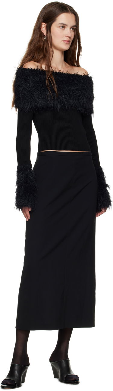 Sweater Jean Paul Gaultier Jean Paul Gaultier Ribbed Off-The-Shoulder Sweater Sort | 25/03-W-PO018-K005-00, 3