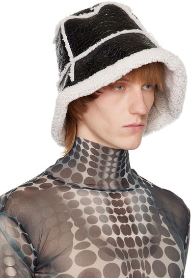 Hat Jean Paul Gaultier Gaultier Laminated Faux-Shearling Bucket Hat Grøn | 22/09-U-CC007-L500, 3