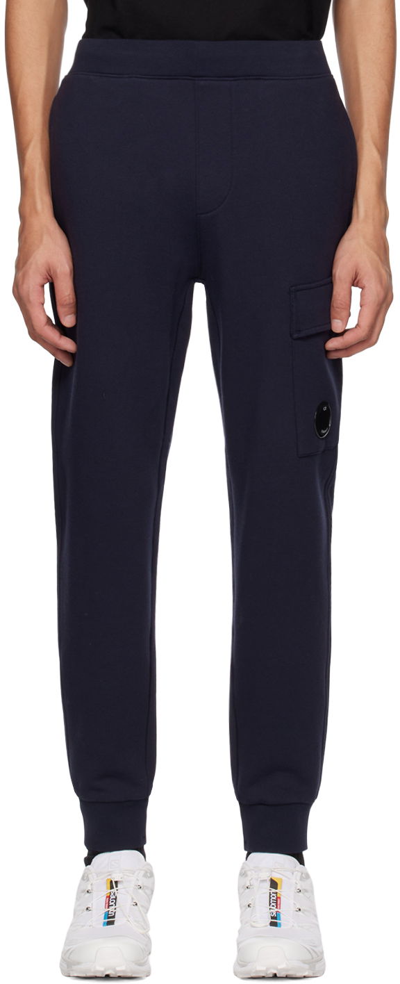 Joggingbukser C.P. Company Tapered Sweatpants Mørkeblå | 14CMSP017A-005086W, 0