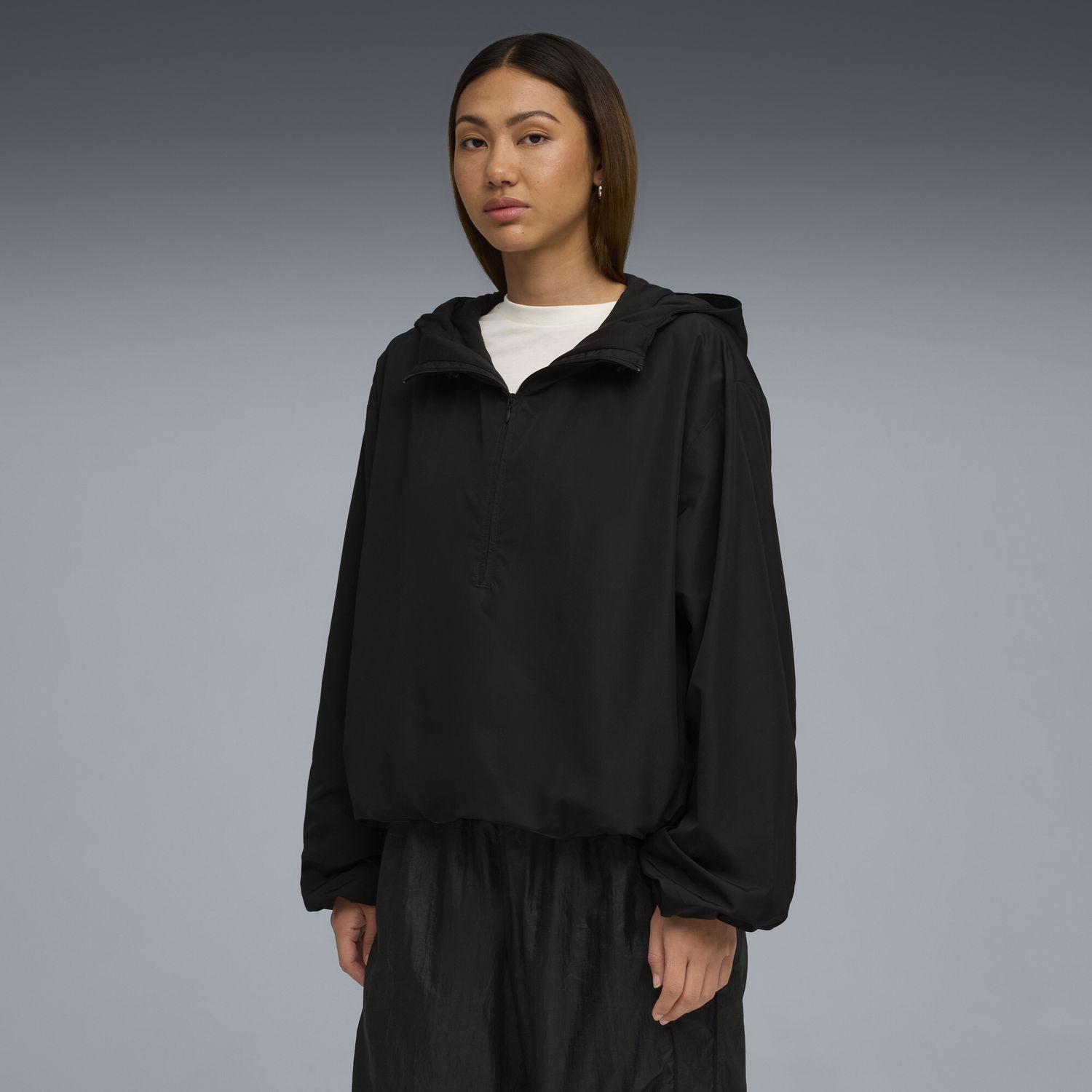 Vindjakke Puma PUMA x ROSÉ Women's Oversized Half-Zip Jacket Sort | 633797_01, 0