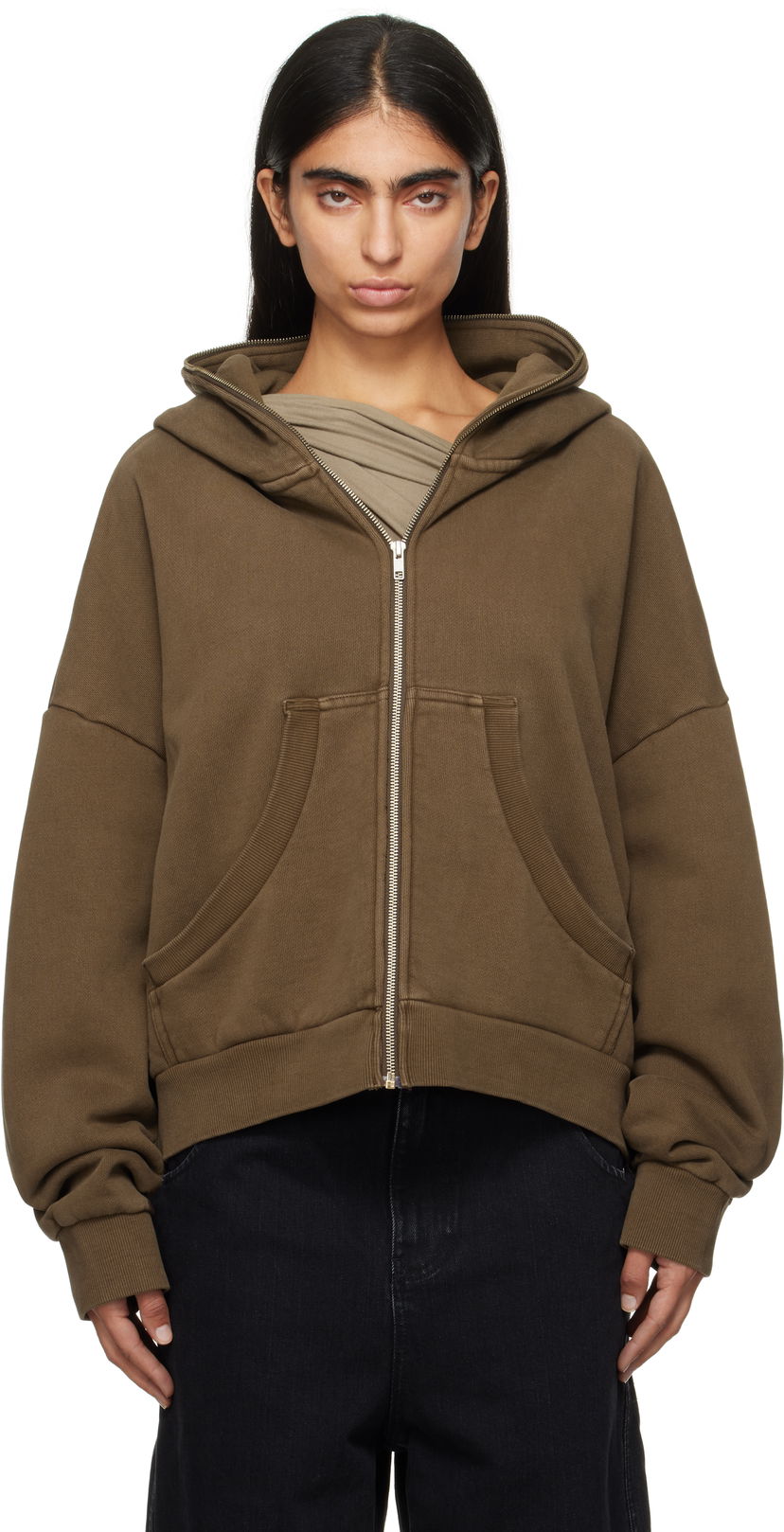 Sweatshirt Entire Studios Entire Studios Eternal Zip Hoodie Brun | ES2202BT