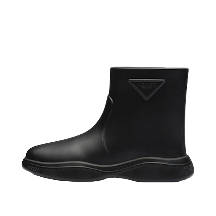 Sneakers og sko Prada Pull-On Rain Booties Black Rubber Sort | 1T859M_3LKD_F0002_F_025