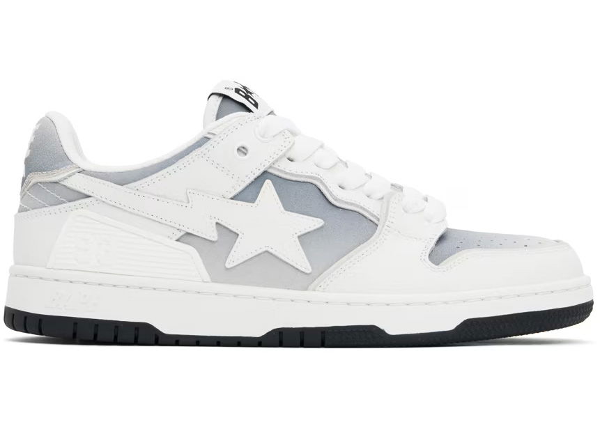 Sneakers og sko BAPE A Bathing Ape Sk8 Sta #4 White Hvid | 1J80-191-058-WHT/001FWJ802058I-WHT, 0