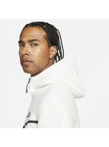 Sweatshirt Nike Tech Fleece Full-Zip Hoodie Hvid | CU4489-030