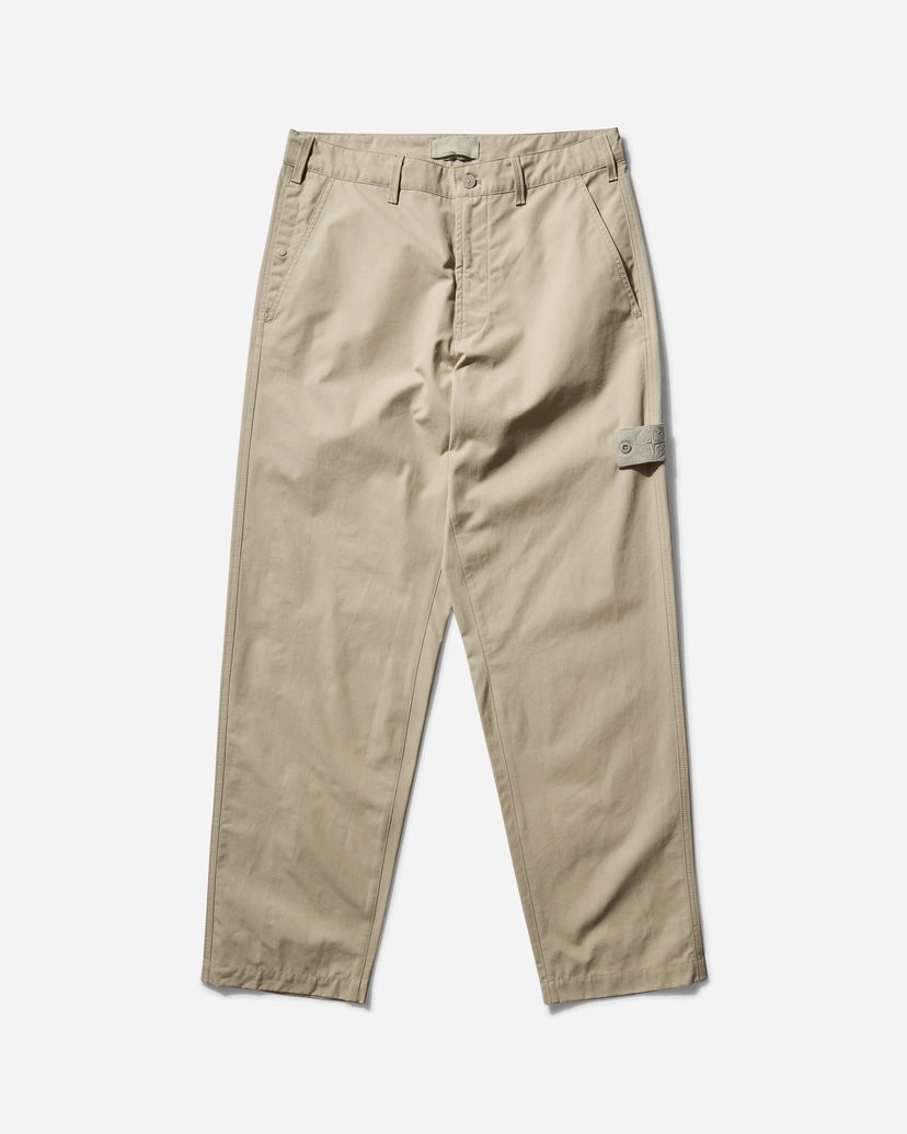 Cargo bukser Stone Island Ghost Piece Weatherproof Cotton Canvas Chino Trousers Beige | K1S15-3100013-S00F1 V0090