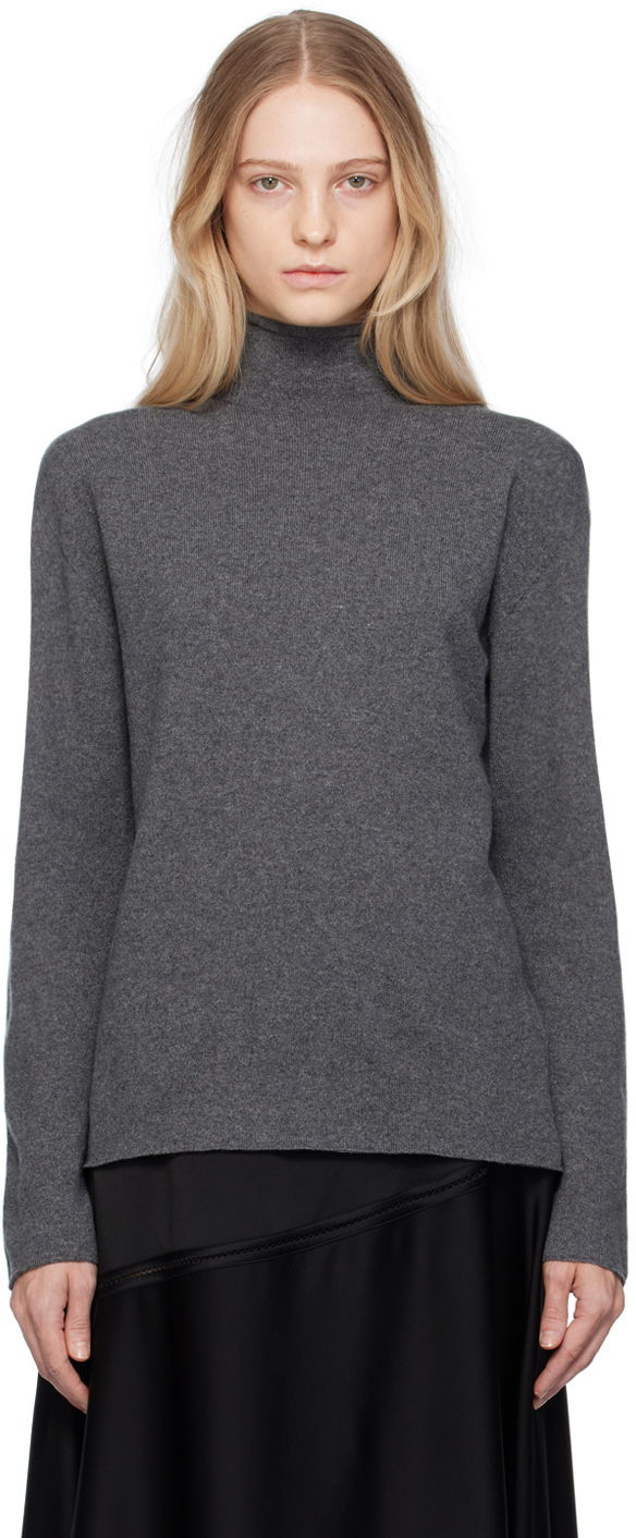 Sweater Jil Sander Rolled Turtleneck Grå | J40GP0002_J13204, 0