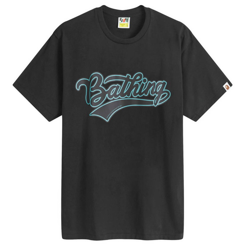 T-shirt BAPE A Bathing Ape Varsity Baseball Logo T-Shirt Sort | 001TEK301046M-BLK