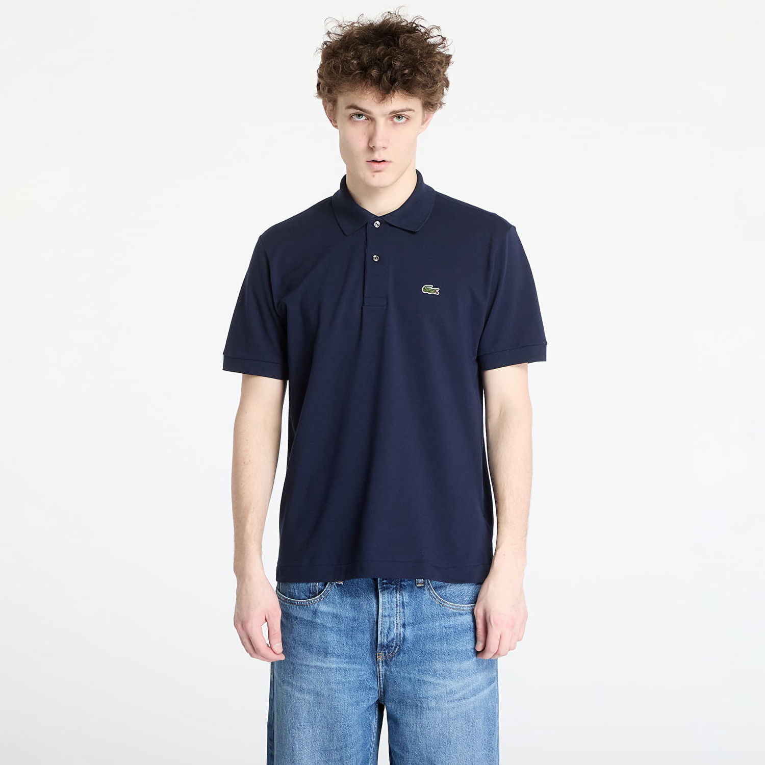 Polo skjorte Lacoste Lacoste Light Pique Polo Shirt Mørkeblå | PH9851 166, 0