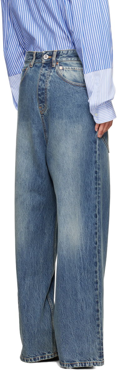 Jeans VETEMENTS Vetements Back To Front Jeans Blå | MH76DP021YB, 2