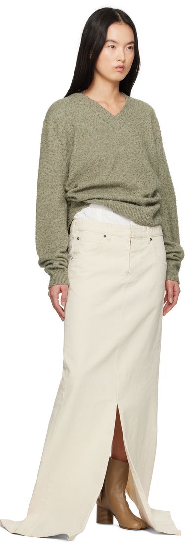 Nederdel Maison Margiela Maison Margiela 'Anonymity Of The Lining' Denim Maxi Skirt Beige | S51MI0004 M35261, 3